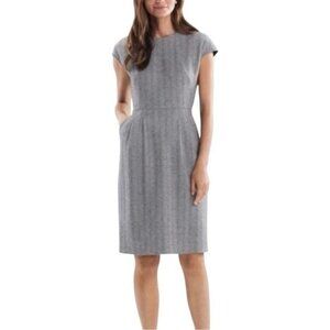 MMLAFLEUR Masha 3.0 Black White Zip Jacquard Dress Size US 12 NEW NWt